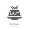 Pudding icon. Trendy Pudding logo concept on white background fr