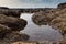 puddle between the rocks, Atlantic coast