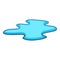 Puddle of water icon, cartoon style