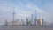 Pudong business district, skyline and skyscaper of the city of Shanghai, China