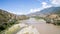 Puente de Occidente bridge over Cauca river in Colombia