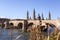 Puente de Piedra in Spanish over the River Ebro in Zaragoza, Aragon, Spain