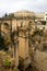 Puente Nuevo in Ronda, Spain spans the 120m deep chasm which divides the city