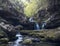 Puente Ra Waterfalls in Spain