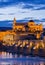 Puente Romano and Mezquita at Twilight in Cordoba