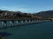 Puente sobre el embalse de RiaÃ±o en LeÃ³n, EspaÃ±a