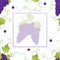 Pueple Grape Banner on White Background2