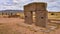 The Puerta de Sol Gateway of the Sun of the Kalasasaya, at the Tiwanaku archeological site, near La Paz, Bolivia