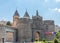 Puerta Nueva de Bisagra, is a monumental gate located in the walls of Toledo