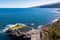 Puerto de la Cruz - Panoramic view on the Ocean Pool Piscina Natural de Laja de la Sal near the tourist town Puerto de la Cruz