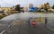 Puerto De Sagunto, Spain 20/01/2020: Floods after the storms