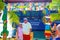 Puerto Limon, Costa Rica - December 8, 2019: The colorful welcome sign at Port Limon