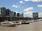 Puerto Madero, boats and sailboats moored at the pier. Buenos Aires, Argentina.