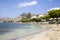 PUERTO POLLENSA, MALLORCA - 29 JULY 2015. Pollensa Beach looking