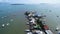 Puerto Princesa in Palawan, Philippines.  Coastline and Honda Bay with Boats in Background. Sulu Sea III