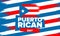 Puerto Rican Day. National happy holiday. Festival and parade. Independence and freedom. Puerto Rico flag. Latin american