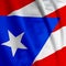 Puerto Rican Flag Closeup