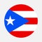 Puerto Rico flag circle
