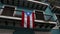 Puerto Rico Flag Hanging On Balcony Tracking Around