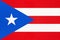 Puerto Rico national fabric flag, textile background. Caribbean state official sign