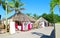 Puerto Vallarta, Mexico. Colorful Local Souvenir Shops at the Malecon selling T shirts, sun dress, hand crafts and clothes.