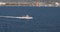 Puerto Vallarta Mexico tour boat passes moving ship 4K