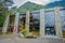 PUERTO VARAS, CHILE, SEPTEMBER, 23, 2018: Beautiful view of gorgeous building mixed with glass and stoned close to the