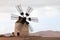 Puesta del sol de Tefia windmill (Fuerteventura - Spain)