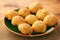 Puff pastries with meat samosa - traditional uzbek and indian pasrty.