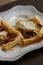 Puff Pastry Appetizer with Bacon, Cheese, and Leek