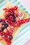 Puff pastry with fresh fruits