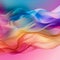 puff of smoke in neon tones, abstract art, colored steam background, smoke cloud swirl pattern, bright vivid colors