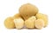 Puffball mushroom Lycoperdon perlatum on white