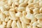 Puffed rice with sweet honey close-up, texture