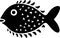 pufferfish Black Silhouette Generative Ai