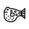 pufferfish icon or logo isolated sign symbol vector illustration