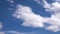 Puffy white clouds blue sky beautiful day 4K video resolution