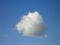 A puffy white round cloud