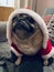 Pug Dog dressed in santa outfit