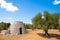 Puglia Region, Italy. Traditional warehouse made of stone