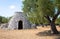 Puglia Region, Italy. Traditional warehouse made of stone