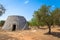 Puglia Region, Italy. Traditional warehouse made of stone