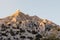 Puig Major peak in Mallorca, Spain. Sunset on the top of the mountain