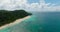 Puka Shell Beach in Boracay Island. Philippines.