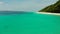 Puka Shell Beach, Boracay Island, Philippines, aerial view.