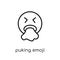 Puking emoji icon from Emoji collection.