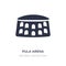 pula arena icon on white background. Simple element illustration from Monuments concept