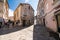 PULA, CROATIA - July, 2019: Streetscape in Pula. Pedestrian street in Pula the largest city in Istria Croatia and popular tourist