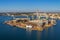 Pula panorama with old shipyard