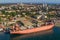 Pula panorama with old shipyard